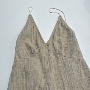 Rusty linen romper